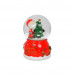 Музыкальный снежный шар "Санта" 12см NG719