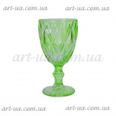 Бокал стекло "Rhombus" зеленый VB718