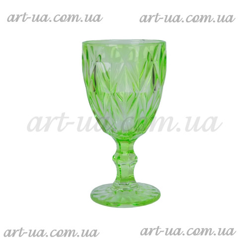 Бокал стекло "Rhombus" зеленый VB718