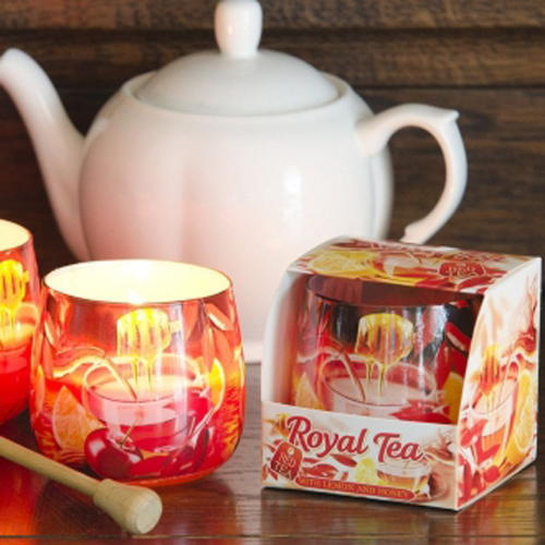 Свеча в стакане "Royal Tea" S152